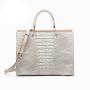 Sac A Main De Lux Pour Femm Famous Brands White Genuine Crocodile Handbags Luxury Trendy High Quality Designer Women Should Bags