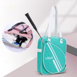 Customized Logo luxury sport fitness tennis racket bags waterproof girls hand tote badminton bag for woman