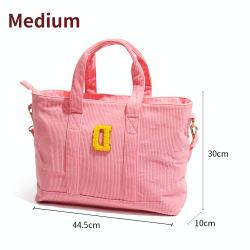 Promotional Customize Personalized Large Weekender Corduroy Cotton Canvas Zipper Travel Bag Hand Bags Women Luxury Gym Tote Bag