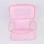 Keymay Fast Shipping Personalized Chenille Letter Patches Waterproof Portable Large Makeup Bag Pvc Cosmetic Bag Makeup Organizer