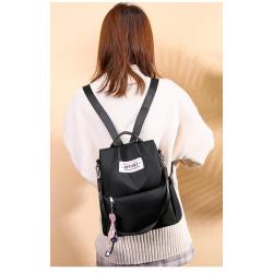 Gelory Hot Sale Fashion Unisex Versatile Leisure Large Capacity Zipper Backpack Students Oxford Cloth Anti-Theft Schoolbag