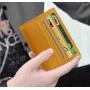 Front Pocket Men's Wallet Thin Slim Minimalist RFID Blocking Portable Leather Credit Card Holder Multi-card Slot Card Holder