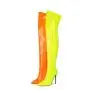 Botas Altas Fashion Designer Women Jelly Autumn Winter Long Boots Ladies Pointed Toe Thin High Heel Party Dress Thigh High Boots