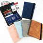 ZF224 PU Document Bag RFID Travel Passport Wallet Anti-theft Swipe Card Bag Multifunctional Waterproof Handheld Bag