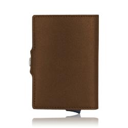 Wholesale Minimalist Wallet with ID Card Window Front Pocket Wallet OEM Card Holder Pop Up Wallet RFID Aluminum Card Case