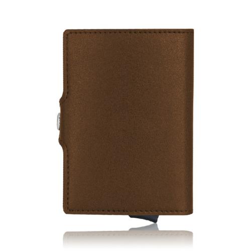 Wholesale Minimalist Wallet with ID Card Window Front Pocket Wallet OEM Card Holder Pop Up Wallet RFID Aluminum Card Case