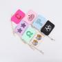 Keymay Popular RTS Stock Fast Shipping 8 Colors Gold Zipper Custom Logo Nylon Coin Purse Coin Purse Wallet Cute Keychain