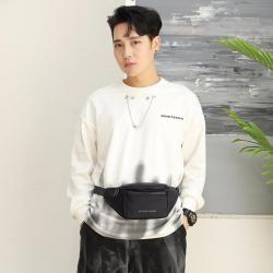 ZWY157 Daily Portable Oxford Waterproof Men Waist Pack Lightweight Simple Shopping Crossbody Bag Outdoor Sport Travel Chest Bag