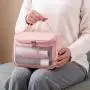 ZR474 Makeup Bag PVC TPU Small Portable Semi Transparent Frosting Cosmetic Storage Bag Makeup Cosmetics Mini Wash Bag Travel