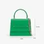 Wholesale Factory Pu Vegan Leather Fashion Small Ladies Handbags Metal Chain Crossbody Bags For Women