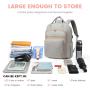 LOVEVOOK Fashion Oxford Travel Backpack Water Resistant multiple pockets College School Bookbag Women 15.6" 17" Laptop Backpacks