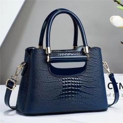 OEM Custom Handbag Logo Private Label Luxury Pu Leather Ladies Fashion Black  Purses and Handbags Women