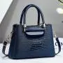 OEM Custom Handbag Logo Private Label Luxury Pu Leather Ladies Fashion Black  Purses and Handbags Women