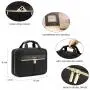 LOVEVOOK Water-resistant Travel Makeup Case with Hanging Hook Travelling Accessories Cosmetic Organizer Bag Women Toiletry Bag