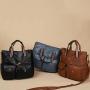 2024 new retro high-quality leather ladies fashion simple shoulder bag large capacity casual handbag