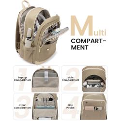 LOVEVOOK custom waterproof casual daypack for university office school notebook bag women's lightweight travel laptop backpack