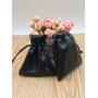 Custom Logo Gift PU waterproof Leather Cosmetic Pouch Leather Jewelry Drawstring Bag