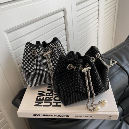 2023 Luxury Handbags Rhinestone Diamonds Decoration Women Handbags Ladies Women's Bucket Bags