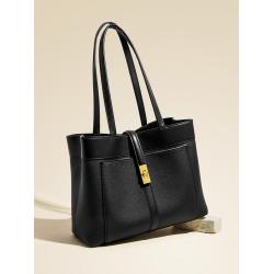 Custom Soft PU Leather Tote Bag Designer Handbags Fashion Commuting Bag Office Large Handbag For Women