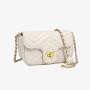 2024 sling bag women shoulder bags luxury fashion vegan leather crossbody bag with chain and embroider pattern