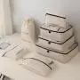 Customized white black 8pcs packing cubes for storage luggage high quality travel organizer compression packing cubes set