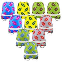 Gelory Promotional Gift Custom Logo Polyester Reflective Drawstring Backpack Bags