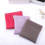 Custom Emboss Leather Flap Earphone Watch Jewelry Packaging Bag Closing Magnet Necklace Bracelet Storage Leather Pouch
