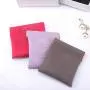 Custom Emboss Leather Flap Earphone Watch Jewelry Packaging Bag Closing Magnet Necklace Bracelet Storage Leather Pouch