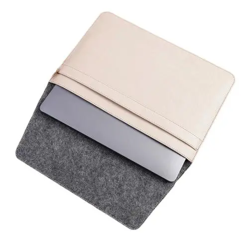 13" PU Leather Laptop Cover Customized Leather Case Envelope Laptop
