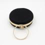 New fashion metal round clutch bags banquet party woman handbags box clutch evening bag flower purses for ladies pochette femme
