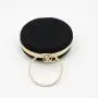 New fashion metal round clutch bags banquet party woman handbags box clutch evening bag flower purses for ladies pochette femme