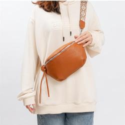 Wholesale Casual Chest Waist Bags Women Handbags Ladies Trendy Shoulder PU Leather Designer Cross-body Cycling Bag With Zipper