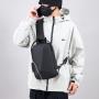 ZWY186 Wholesale Oxford Waterproof Men Fashion USB Chest Bag Combination Lock Casual Crossbody Bag Outdoor Travel Shoulder Bag