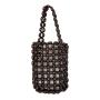 Wholesale Ladies Hand Bags Fashion Women's Purses And Handbags Wooden Bead Handbag Pearls Mini Hand Knitted Bucket Bag