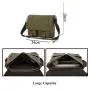 Custom Retro Waterproof Satchel mirrorless camera bag Shoulder Crossbody notebook Vintage Bag Canvas Messenger Bag For Men