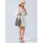 New Fashion Design Feeling Wooden Bead Handheld One Shoulder Bucket Bag