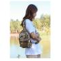 HR504 Unisex Chest Bag New Outdoor Portable USB One Shoulder Crossbody Bag Oxford Small Travel Cycling Waist Bag