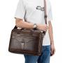 XL290 Genuine Leather Men's Business Bags Durable 14-20Inches Men's Laptop Bags Practical Simple Shoulder Bag Customized Logo