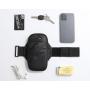 ZF128 New PU Sports Arm Bag Running Outdoor Cycling Wrist Bag Waterproof Adjustable Mobile Phone Bag with Headphone Hole