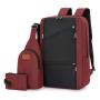 ZF372Laptop Bag USB Charger Computer Cover Backpack Oxford Fabric Waterproof Zipper Print Logo Gift Backpack Business Schoolbag