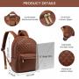 LOVEVOOK Mini Backpack for Women Fashion Quilted Small Backpack Waterproof Daypack Work Travel School mini Leather backpack