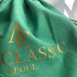 Drawstring Faux Suede Packaging Bag Soft Suede Shoe Bag