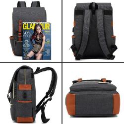 KBW551 New Double Shoulder Backpack Fashion Unisex USB Double Travel Laptops Bag High Quality Oxford Cloth Schoolbag