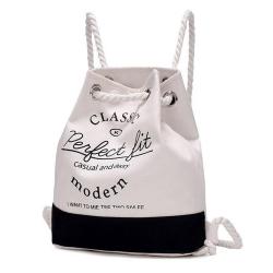 New High Quality Canvas Fabric Material Day Backpack Use Fancy Canvas Backpack