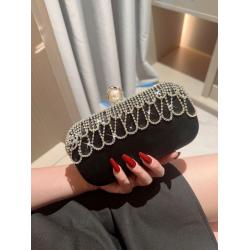 New Arrival Handbag Banquet Dress Chain Strap Bag Party Tassel Evening Bag Women's Clutch Bag pochette femme
