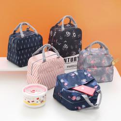 Lunch Bag Cooler Tote Portable Insulated Box Canvas Thermal Cold Food Container School Picnic Lunchbox