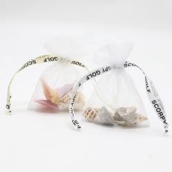 Wholesale Organza Gift Grocery Drawstring Pouch Custom Logo Jewelry Packaging Organza Bag