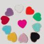 Wholesale Colorful Designer High Quality 3M Glue Stick On Custom Iron On/Sew On/Heat Press Hearts Chenille Patches Embroidery