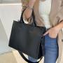 New Arrival Simple Custom Handbag Solid Color Shoulder Messenger Bag Large Capacity Tote Handbags For Women