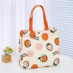 2024 New Original Mummy Bag Small Portable Cartoon Canvas Shopping Bag Simple Design